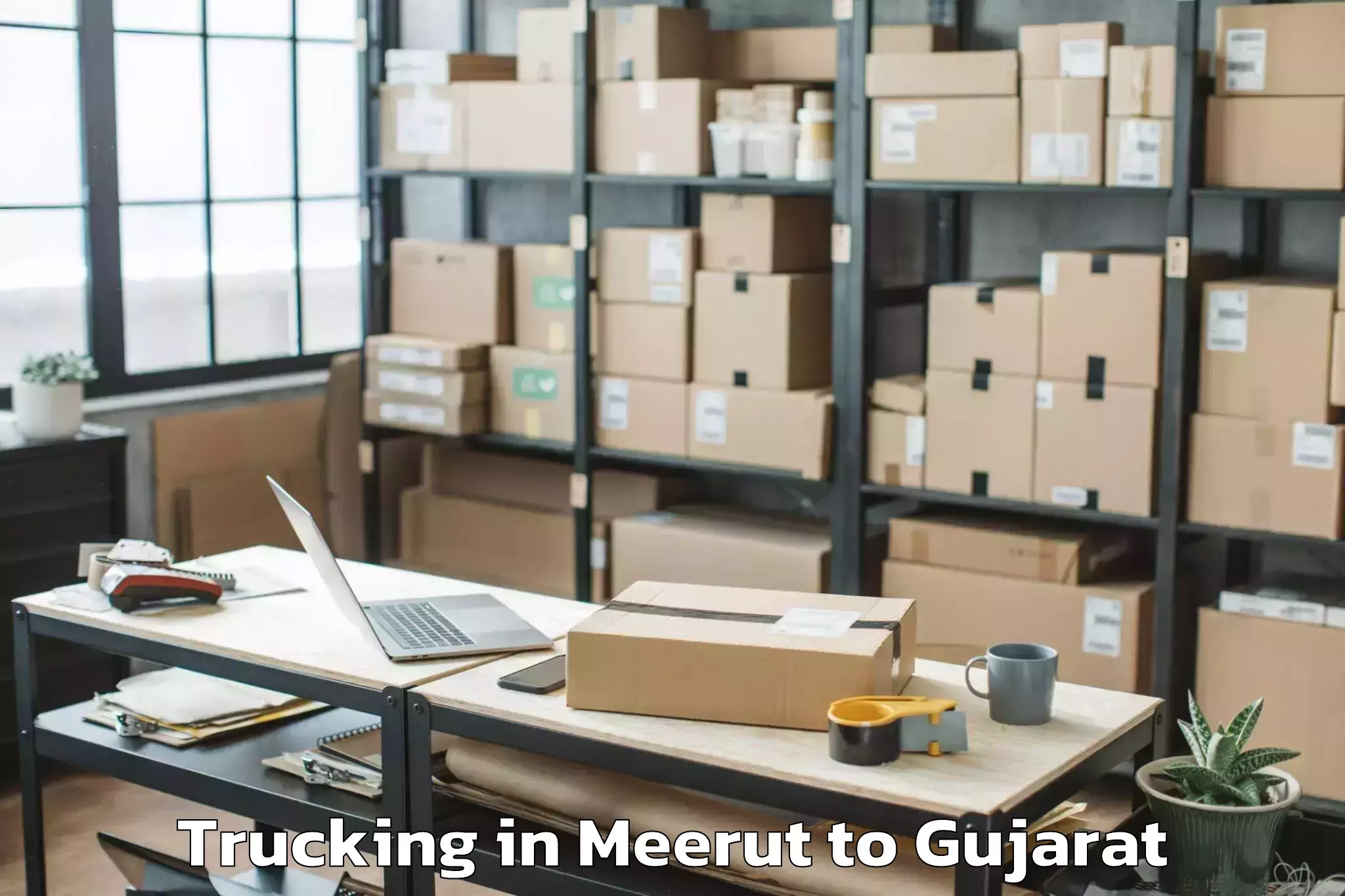 Get Meerut to Kapadvanj Trucking